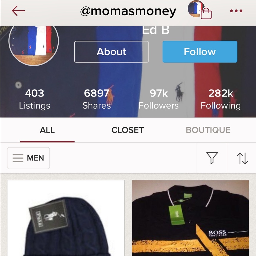 Momasmoney is a seller that sells Fake polo RL